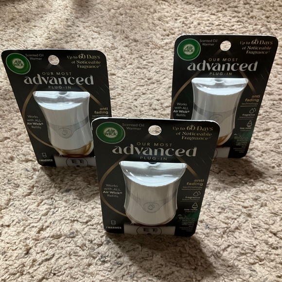 3PC Bundle 3-Air Wick Fragance Infused Essential Oil Plug-in Advanced Warmer - Picture 2 of 3